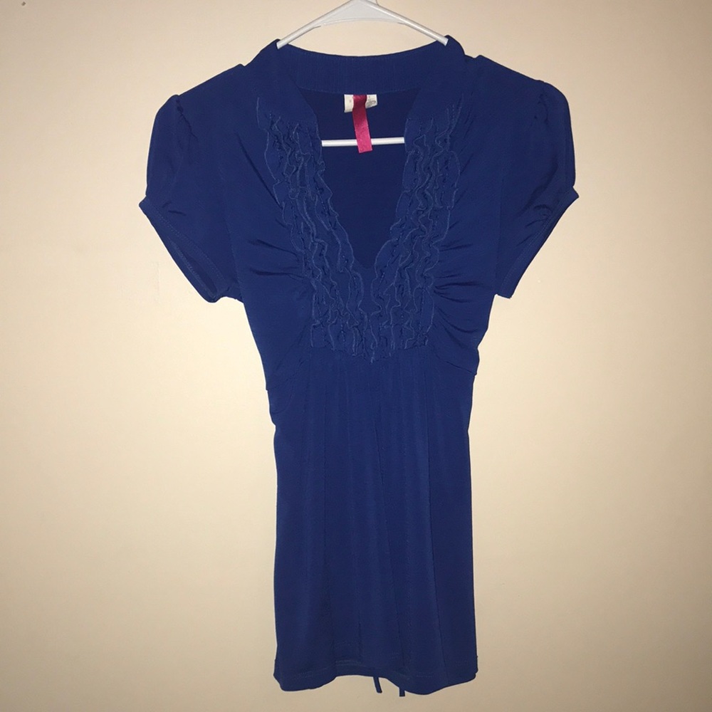 Royal Blue Blouse